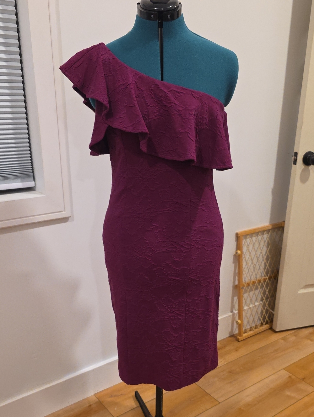 Lilly Pulitzer One-Shoulder Ruffle Dress in Plum